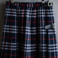 "BURBERRYS" Nova check pattern belted cropped quilted skirt