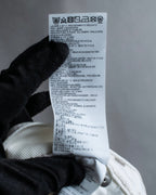 "MAISON MARGIELA" 21SS Washed raw cut flared cropped denim pants