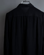 "Christian Dior PRETA PORTER" Compact gathered design crepe fabric blouse