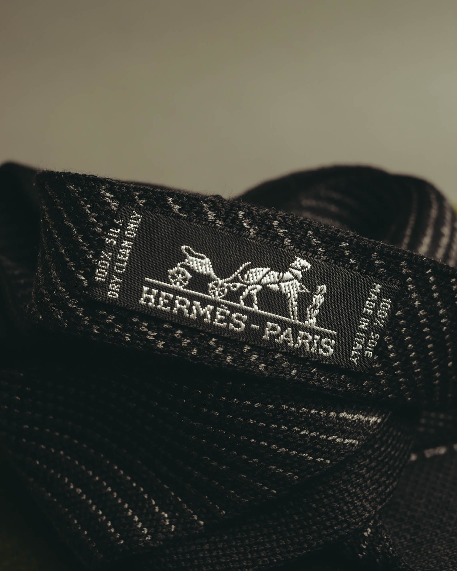 "Hermès" 00's-20's Refined silk knit tie