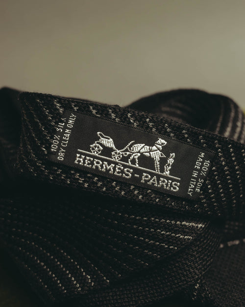 "Hermès" 00's-20's Refined silk knit tie