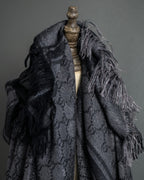 "GUCCI" GG pattern glitter blend woven large stole