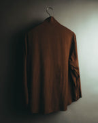 "Christian Dior" 80's  Lustrous silk blend long sleeve shirt