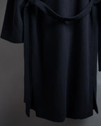 "VALENTINO" Double-breasted belted chester coat