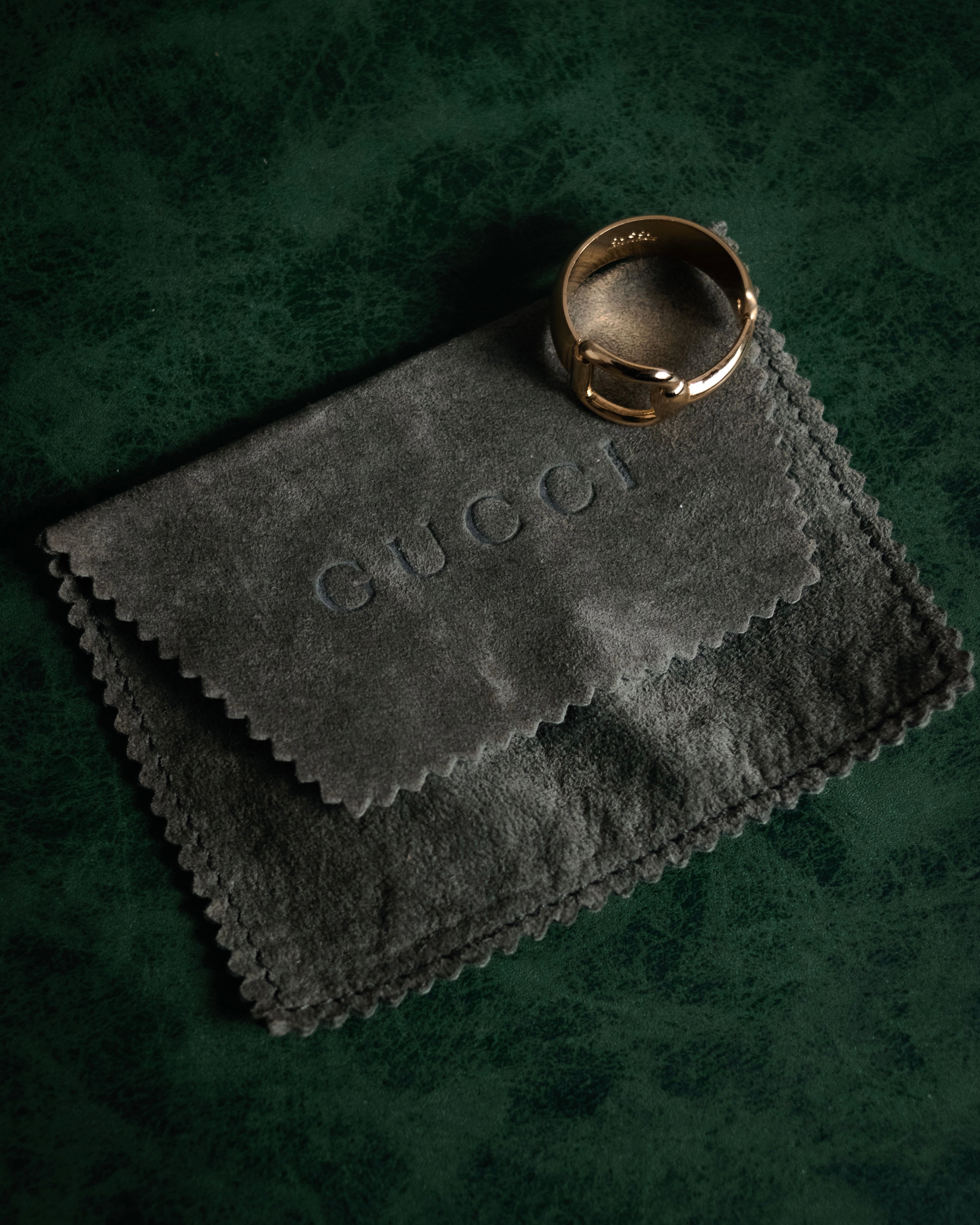 GUCCI (グッチ) - ホースビット スカーフリング リング - ゴールド