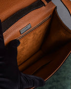 "LOEWE" Textured suede panel barcelona shoulder bag