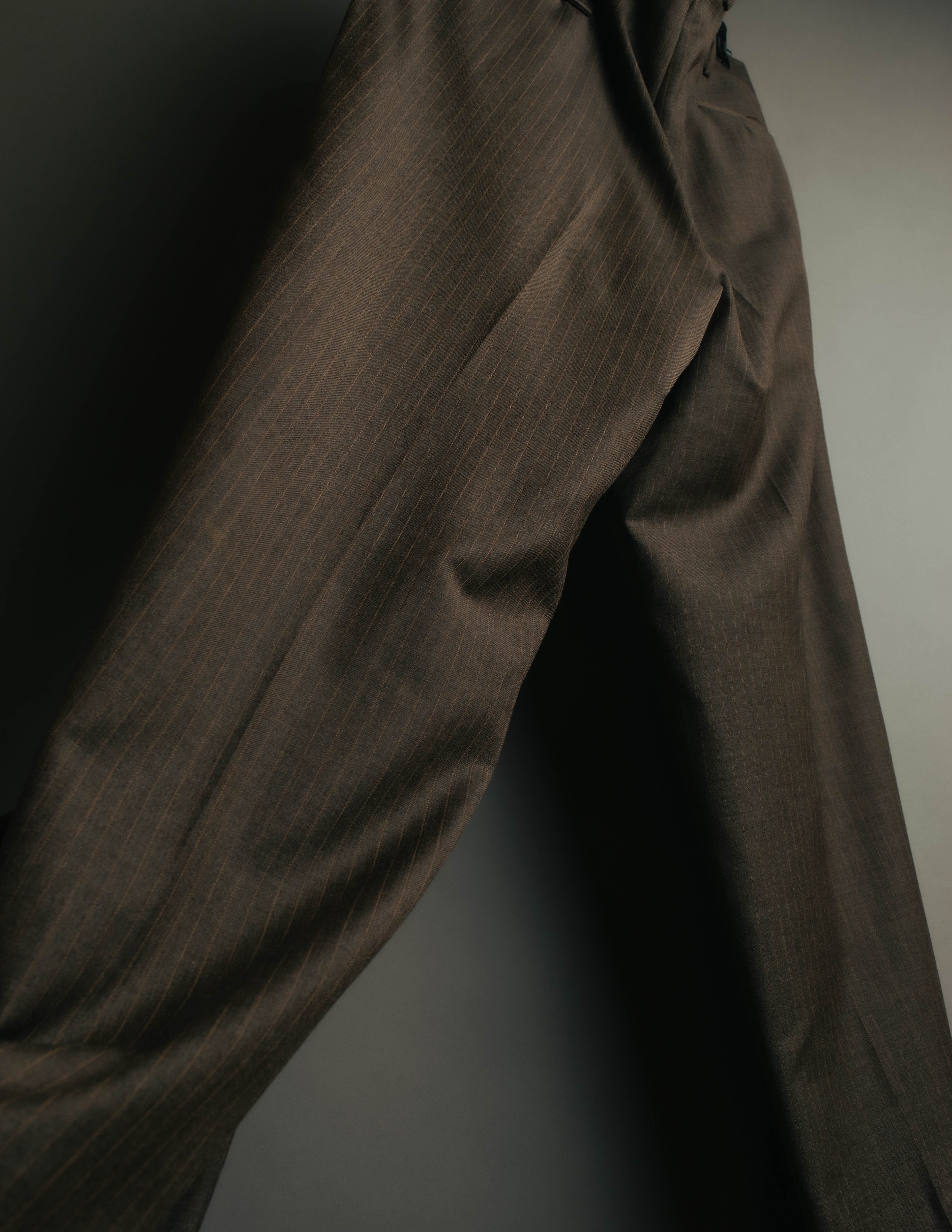 "BURBERRY LONDON" 00's-10's Classic striped double-breasted wool suit