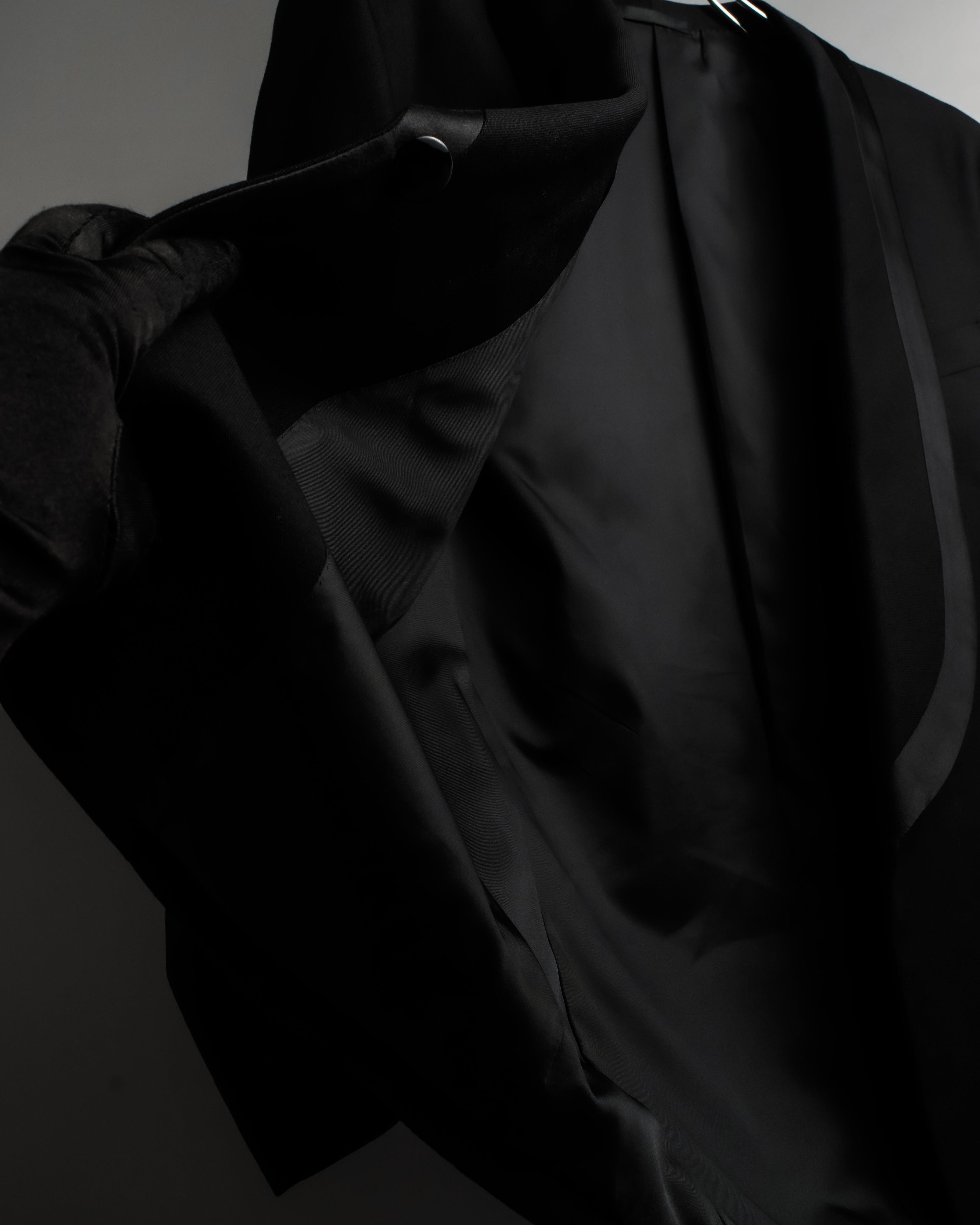 "BALENCIAGA" Structured tailored shawl collar jacket