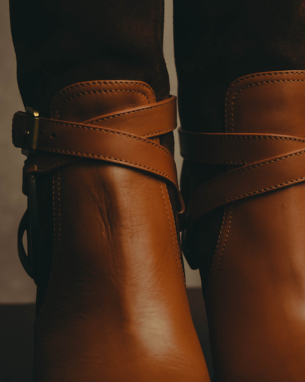 -SPECIAL- “Ralph Lauren” 2010’s-20’s Sareena washed vachetta long boots