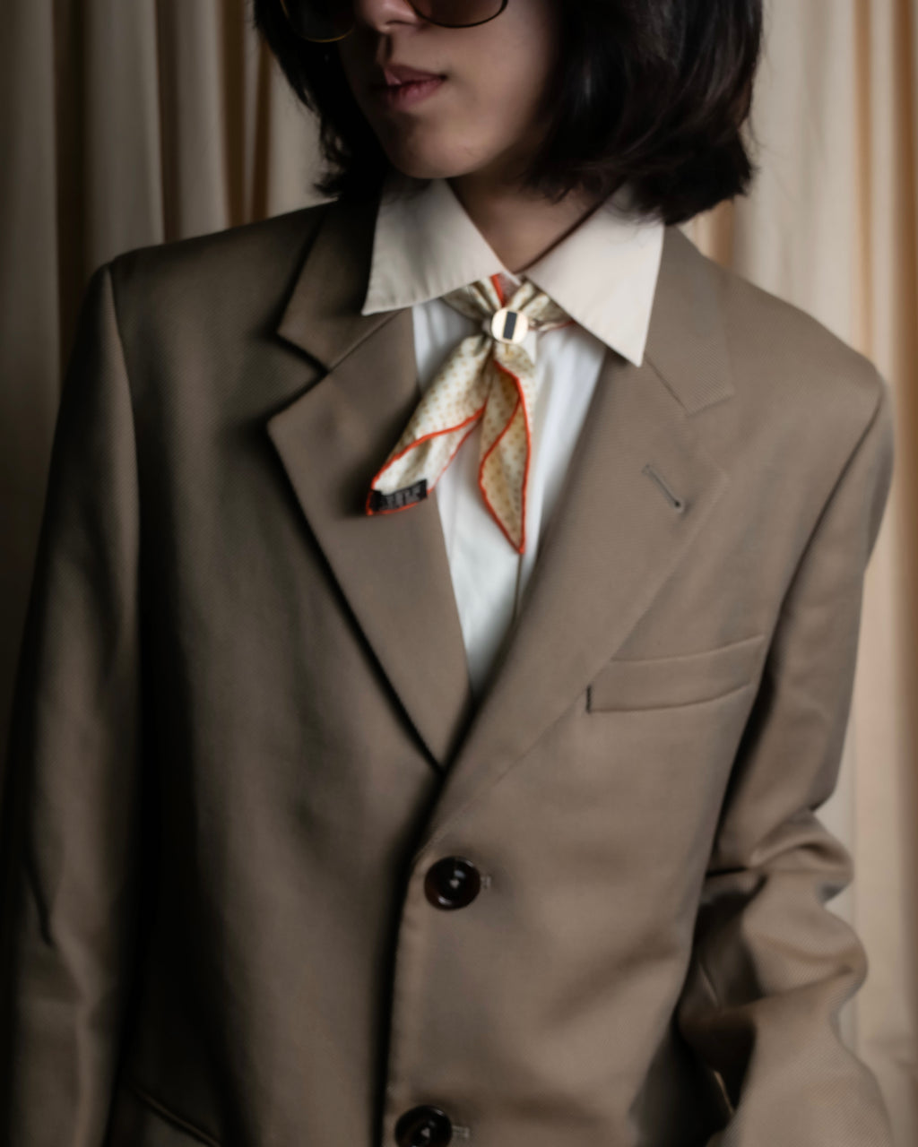 "MAISON MARGIELA" 13AW structured mid-length tailored coat