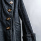 "Vivienne Westwood RED LABEL" Asymmetrical button design mid length denim coat