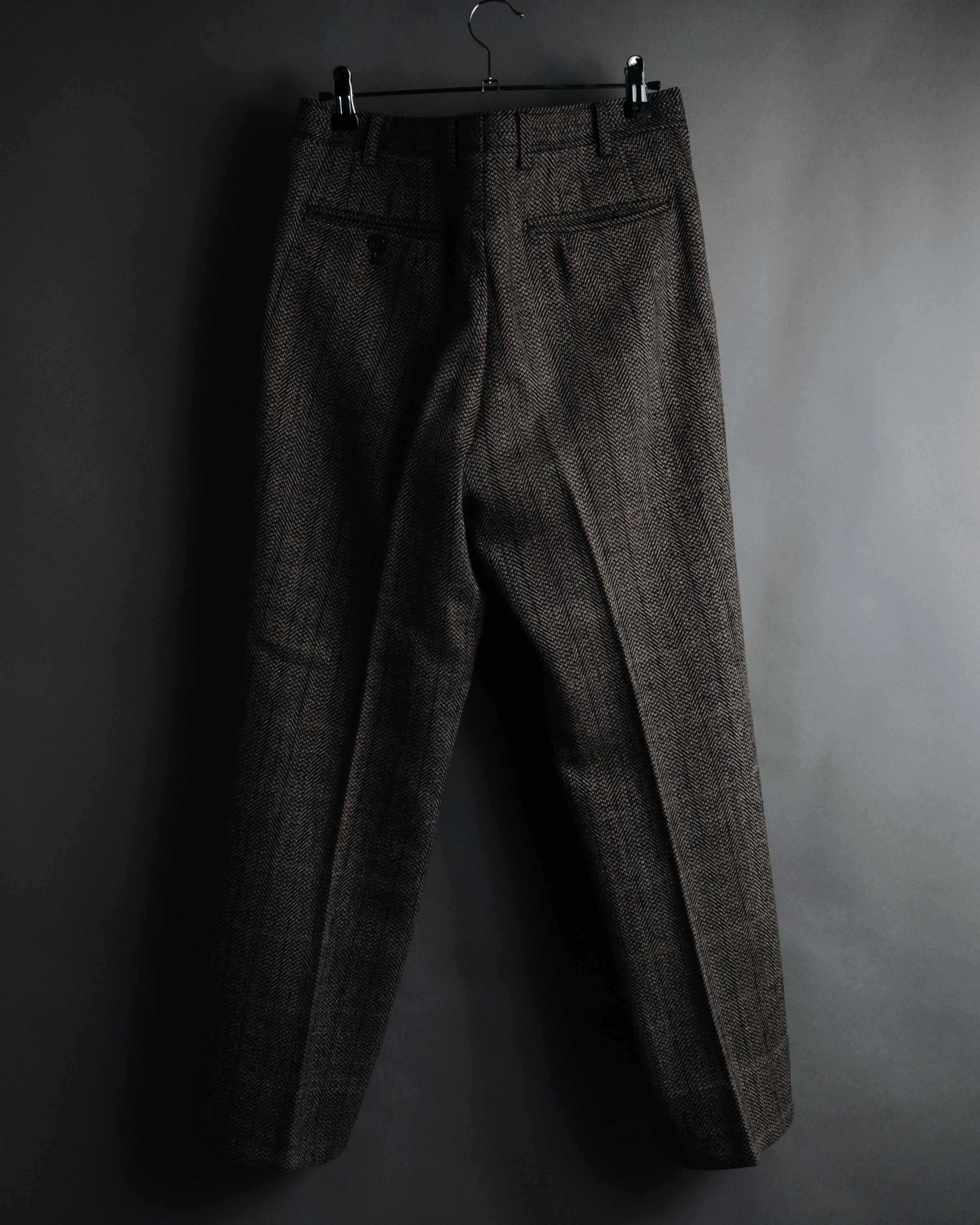 "Burberrys" 90’s Herringbone tweed wool suit set
