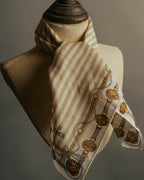 “FENDI” Late 80’s-90’s chain motif gauze scarf