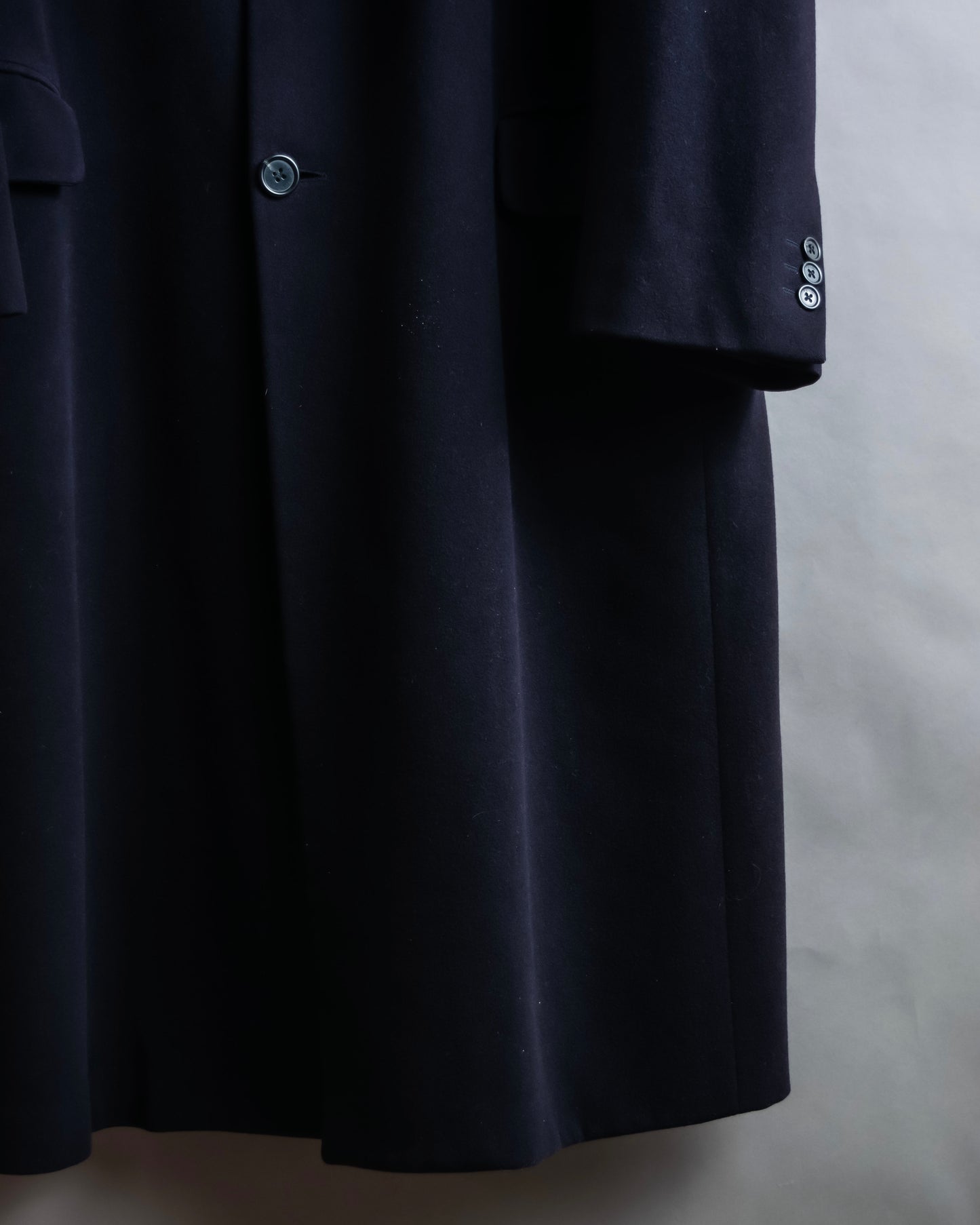 "FENDI" 100% wool oversized maxi length chester coat