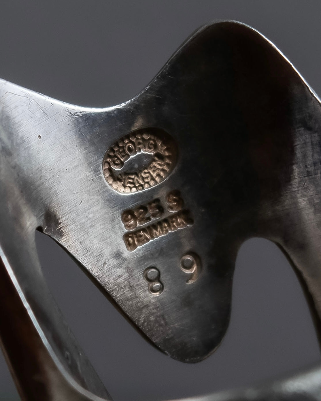 "GEORG JENSEN" Silver 925 Koppel heart ring