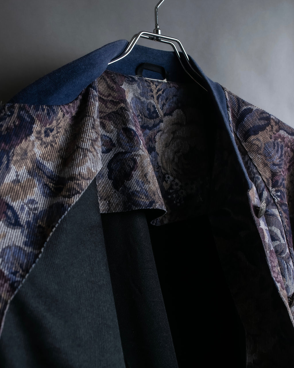 Vintage jacquard floral pattern jacket