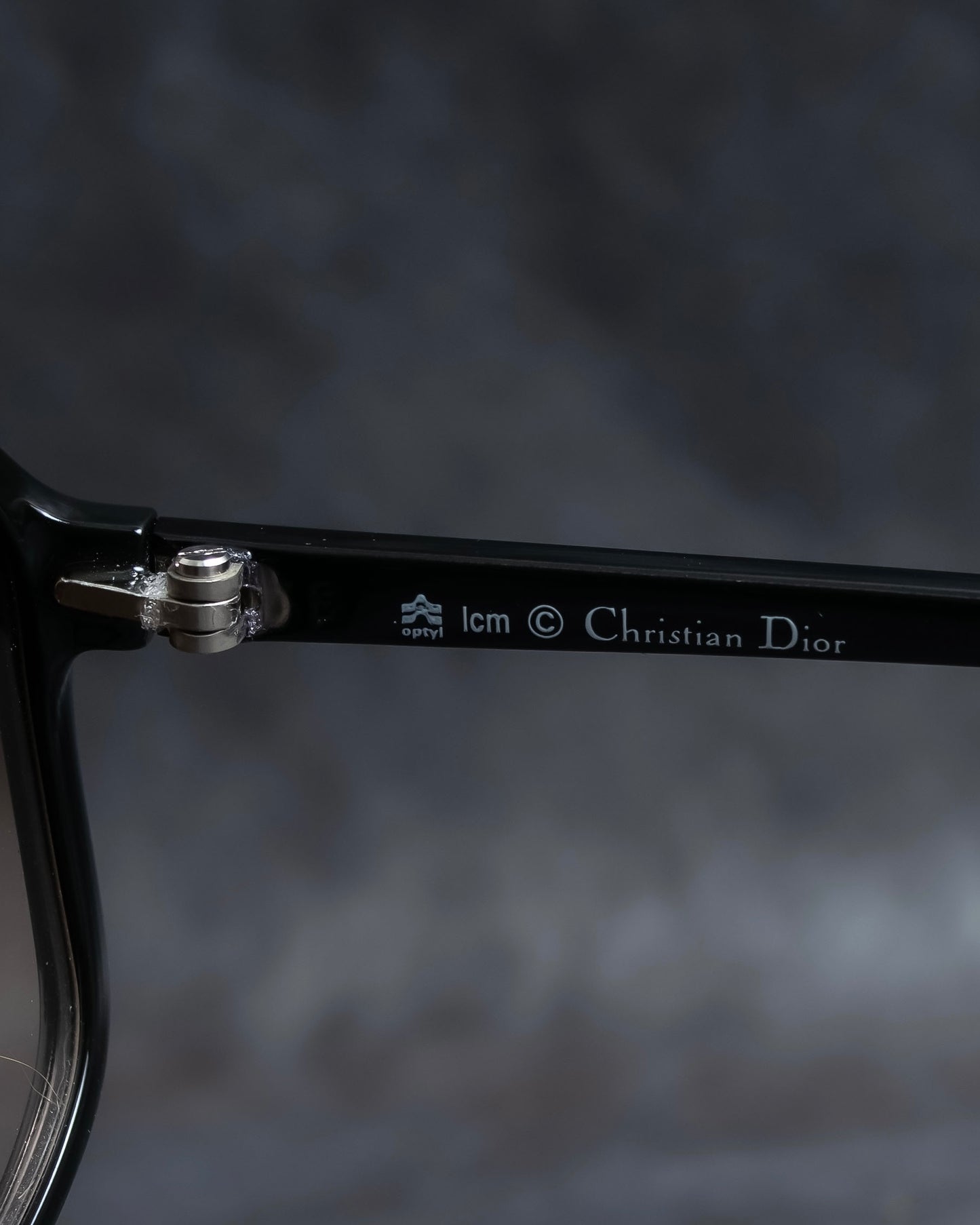 "Christian Dior" Hexagonal frame black sunglasses