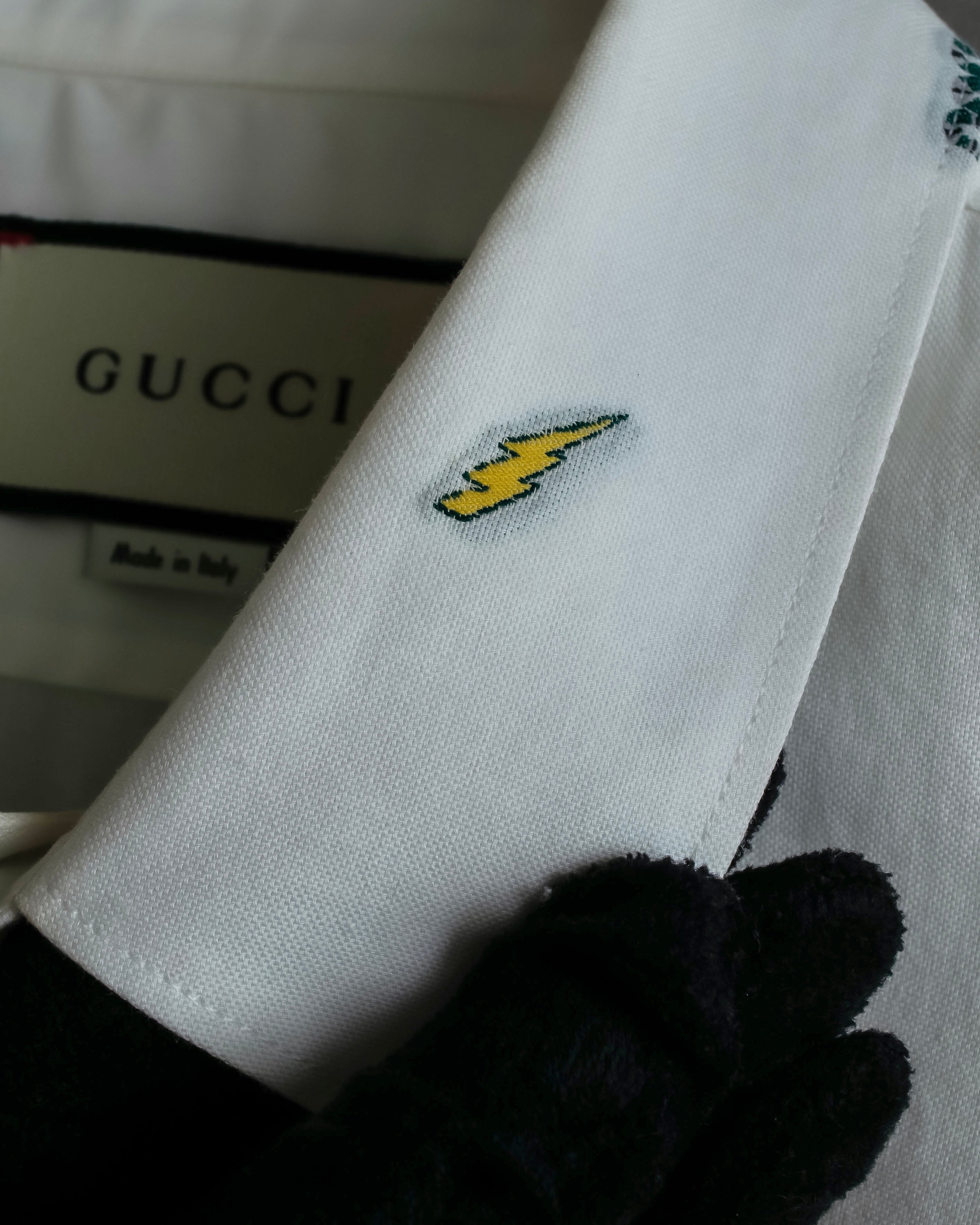 "GUCCI" Michele period iconic motif embroidered shirt