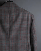 "Calvin Klein" Glen check oversized double breasted jacket