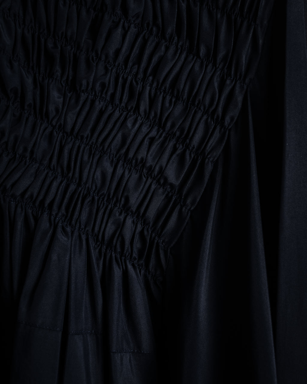 "COMME des GARÇONS" 90SS triacetate smocked asymmetric skirt