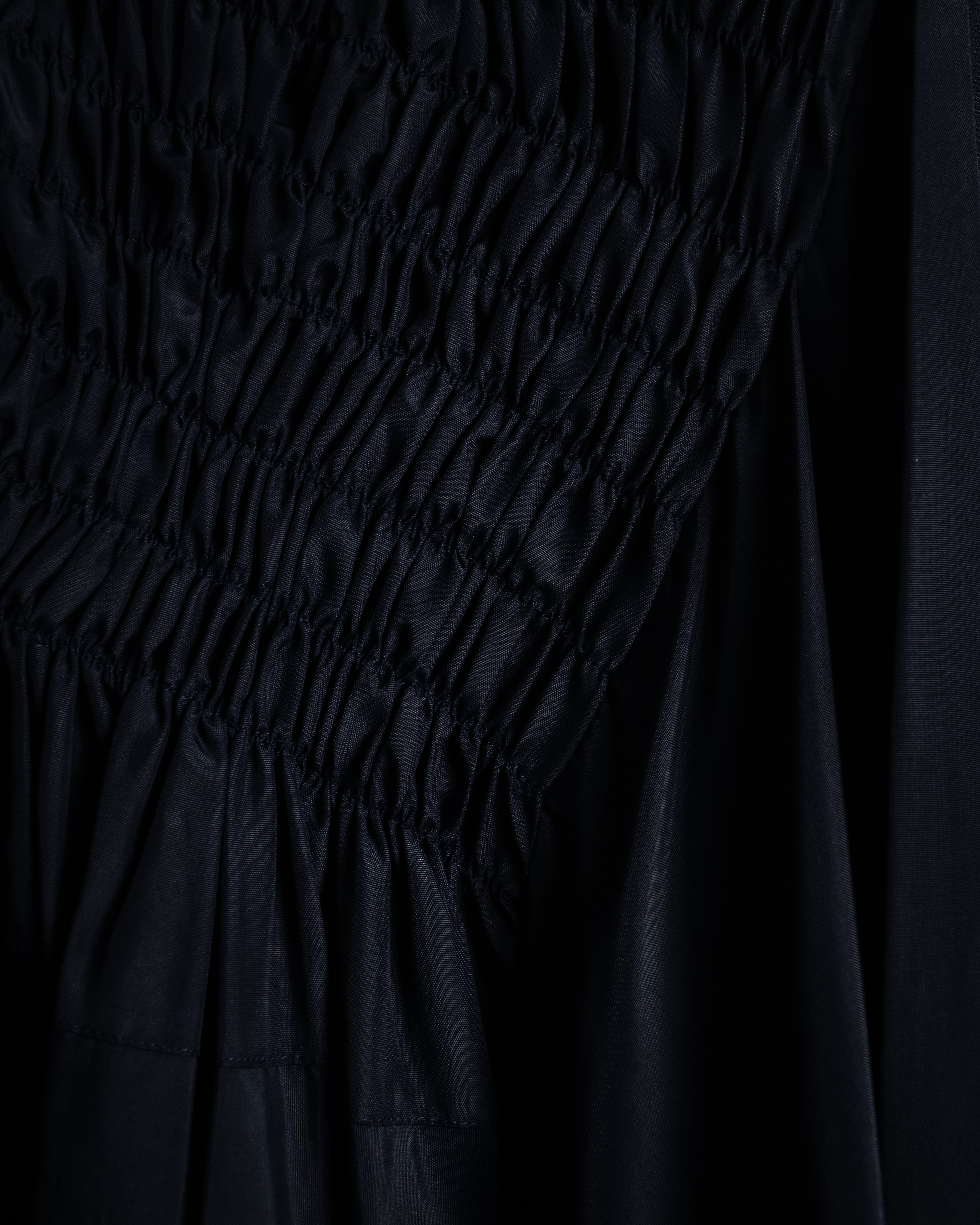 "COMME des GARÇONS" 90SS triacetate smocked asymmetric skirt