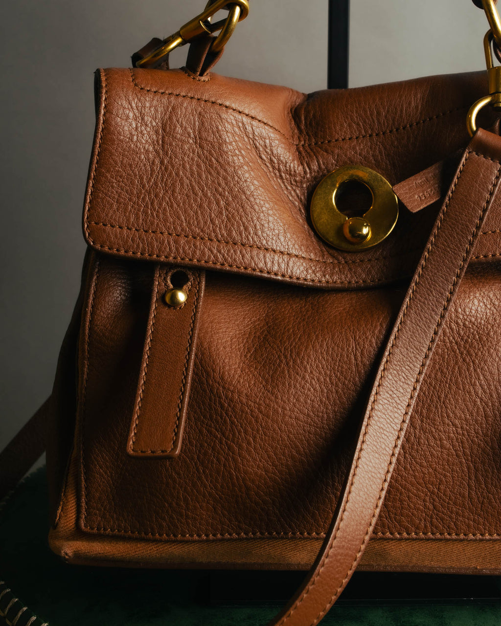 "Yves Saint Laurent" 00's-10's Structured leather shoulder bag