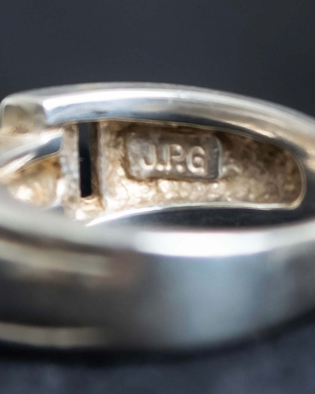 "JEAN PAUL GAULTIER" Logo engraved silver 925 ring