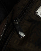 "Salvatore Ferragamo" Gathered form Gancini motif design suede hand bag