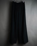 “FENDI” 90’s-00’s Sculpted V-back wide-leg trousers