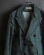 "MARNI" Geometric pattern double-breasted tailored jacket