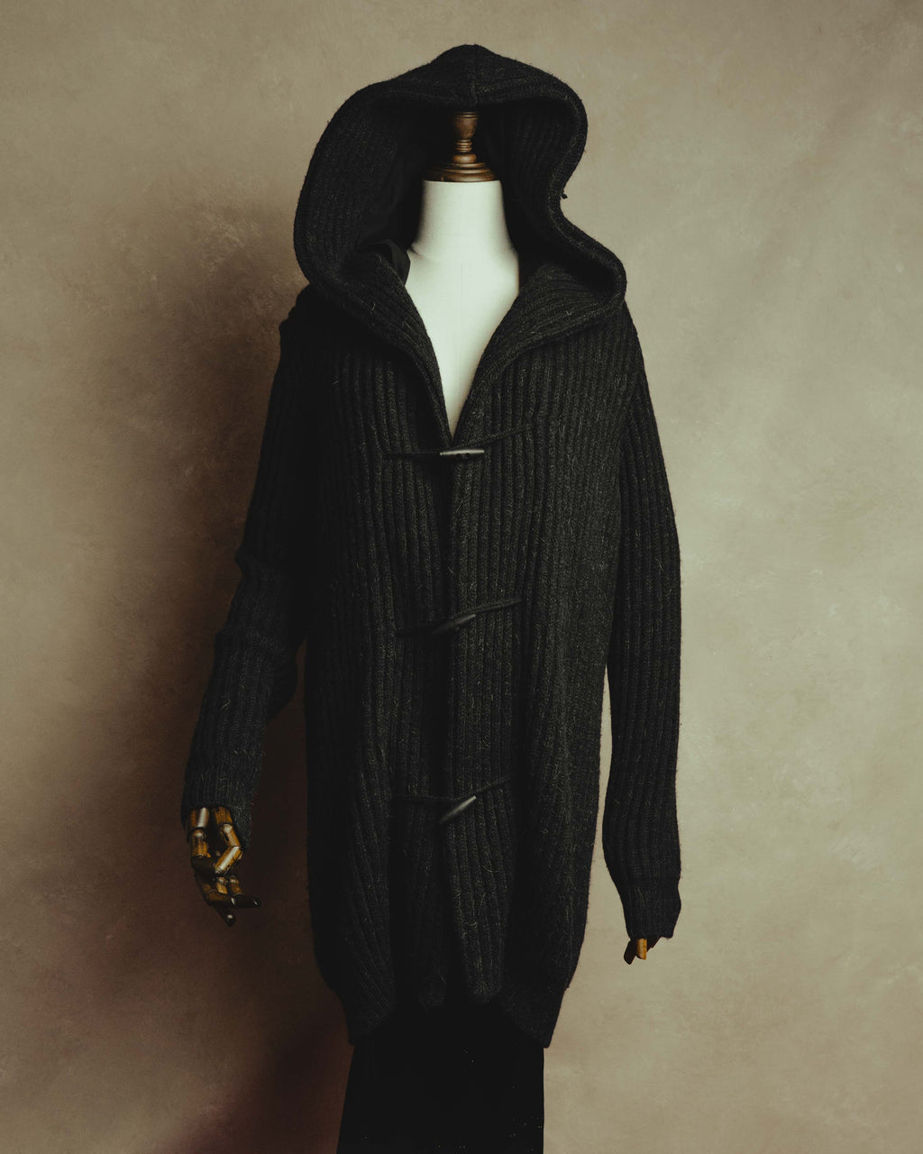 "MM6 Maison Martin Margiela" 00's-10's Alpaca blend hooded knit duffle coat