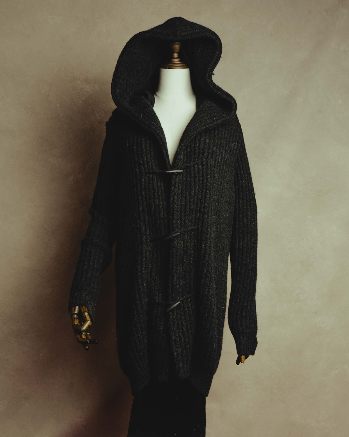 "MM6 Maison Martin Margiela" 00's-10's Alpaca blend hooded knit duffle coat