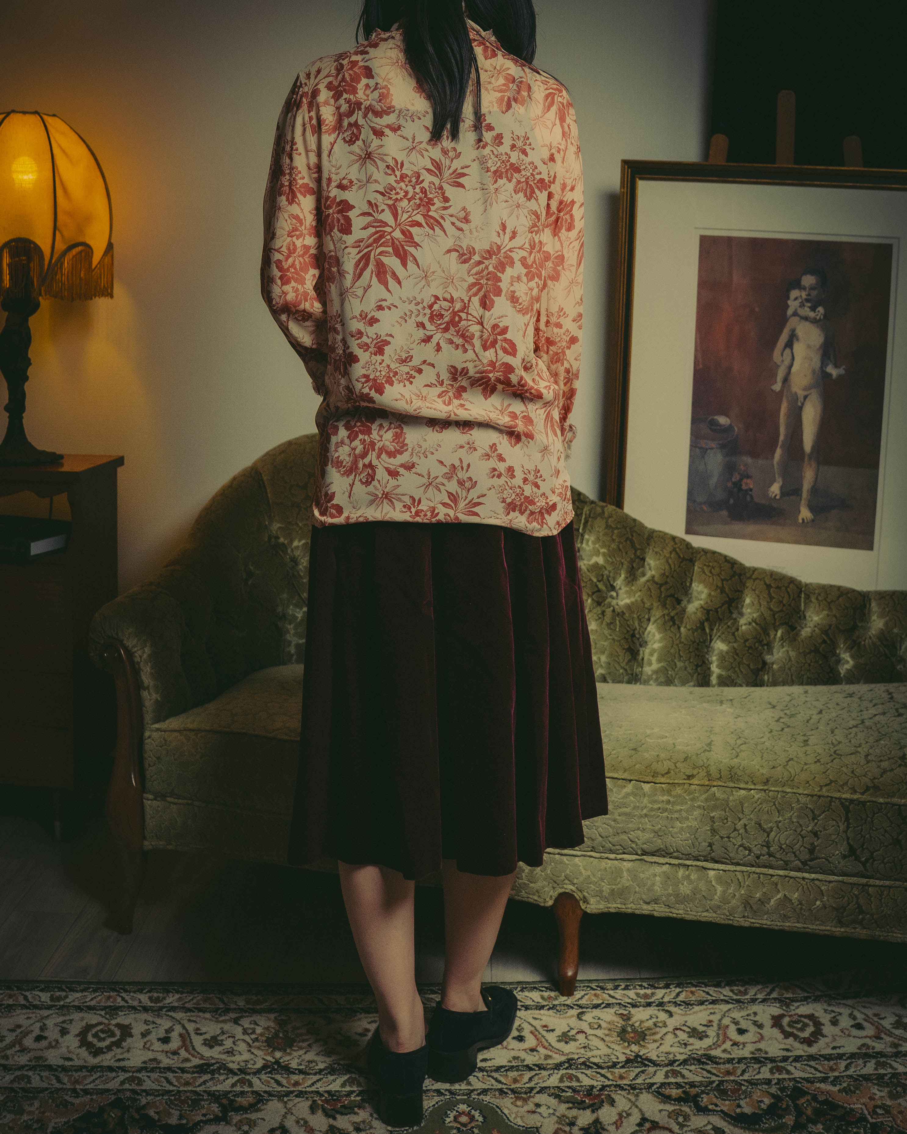 -SPECIAL- "GUCCI" 2010's-20's Romantic floral ruffle blouse