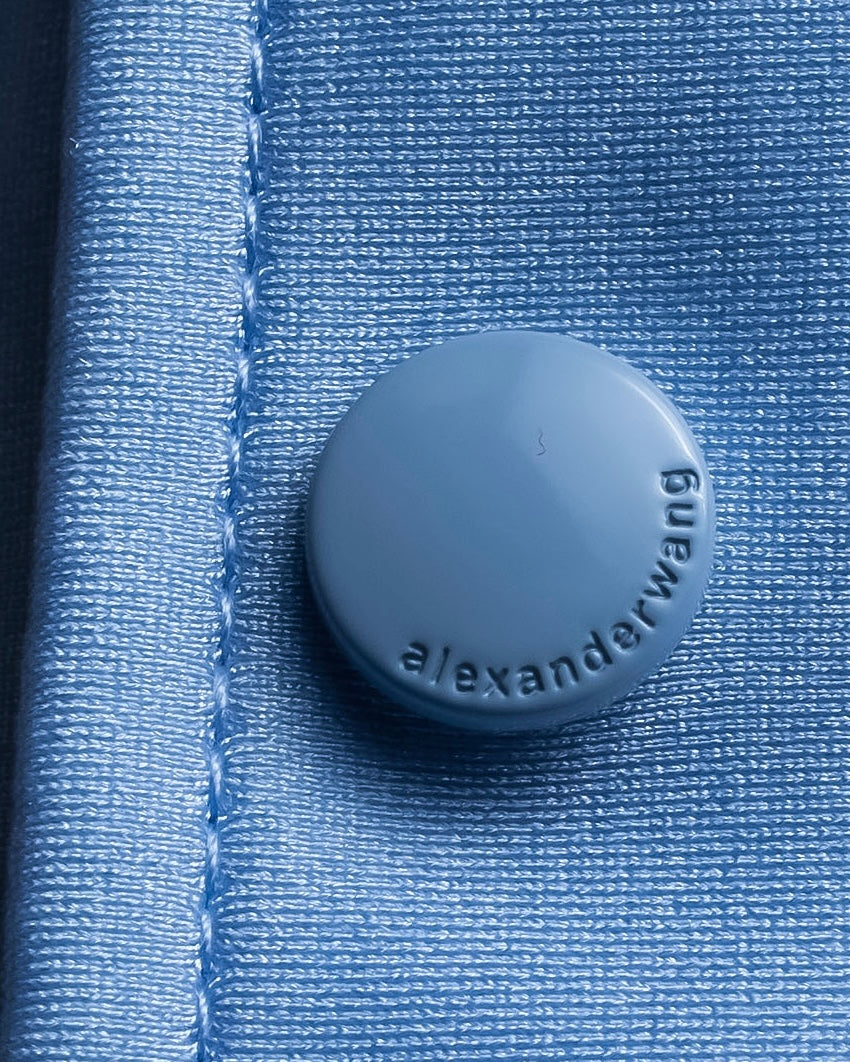 "ALEXANDER WANG" Three-dimensional cut design light blue shirt