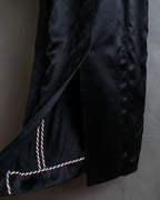 "THOM BROWNE" Shiny long hidden button shirt