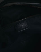 "CELINE" Leather double-pocket ring-hardware shoulder bag