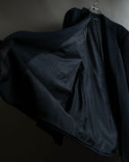 "GIORGIO ARMANI" Beautiful drape navy wool set up