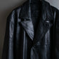 "Vintage lamb leather oversized tailored jacket"