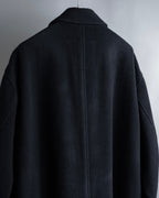 "YOHJI YAMAMOTO" Straight line stand collar coat