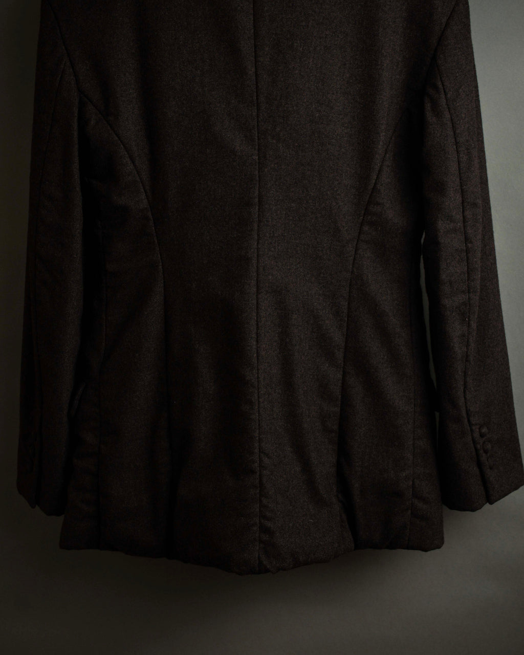 "FENDI" Double-breasted heavy duty wool flannel jacket