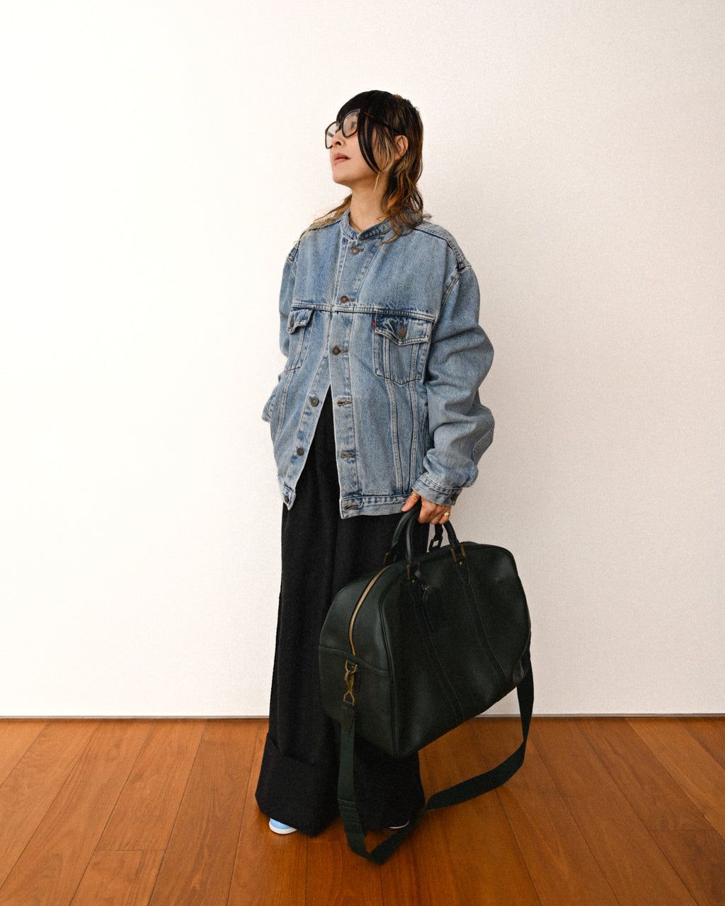 LOUIS VUITTON/ “Taiga Kendall GM” 2 Way Big Boston Bag Green