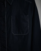 “BOTTEGA VENETA” 2010’s contrast stitch uniform cotton shirt