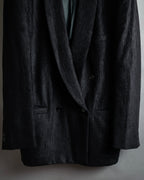 “Gianni Versace” 80’s-90’s Shadowed-texture tailored jacket
