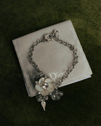 "Christian Dior" 00's Floral charm bracelet