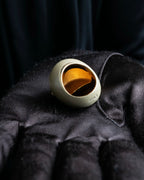 "Christian DIOR" Balloon detail logo design ring