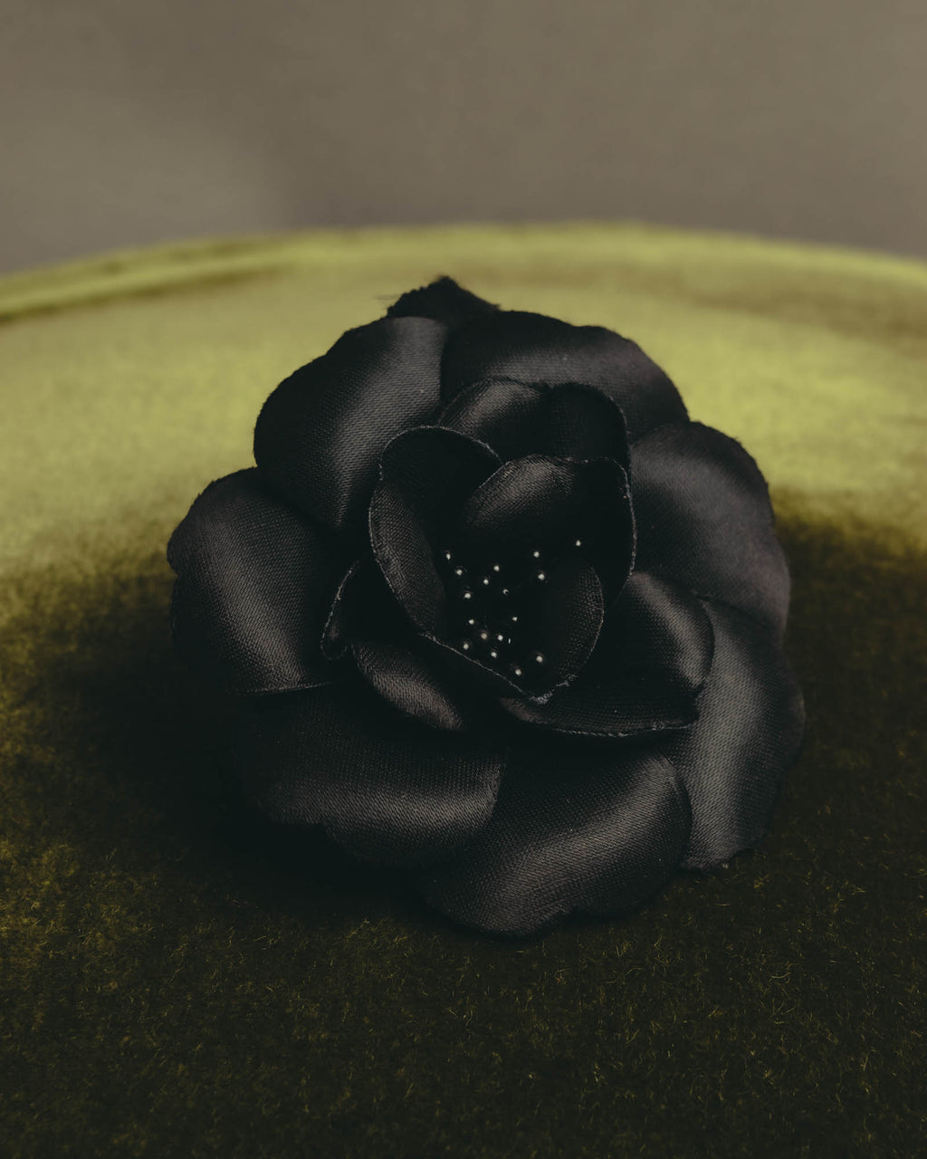 "CHANEL" 80's-early 90's Sculptural camellia brooch