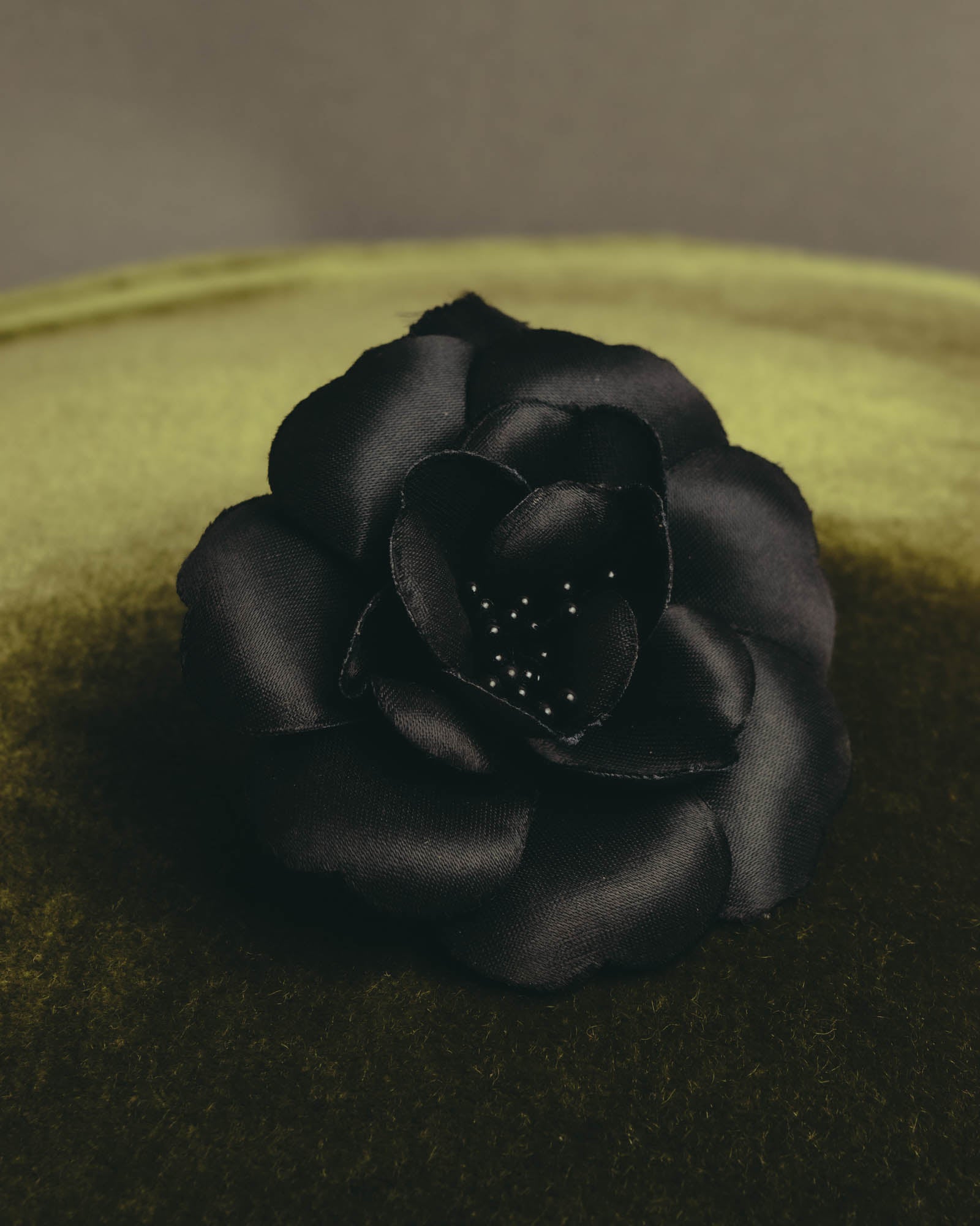 "CHANEL" 80's-early 90's Sculptural camellia brooch