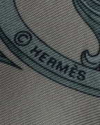 "HERMES" Petit Carre 45 LES TUILERIES silk scarf