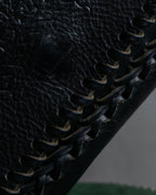 "FENDI" Hand stitched design leather hand bag