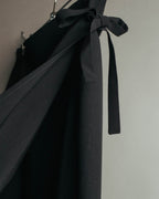 “JIL SANDER” 90’s-00’s Side tie wool wrap skirt